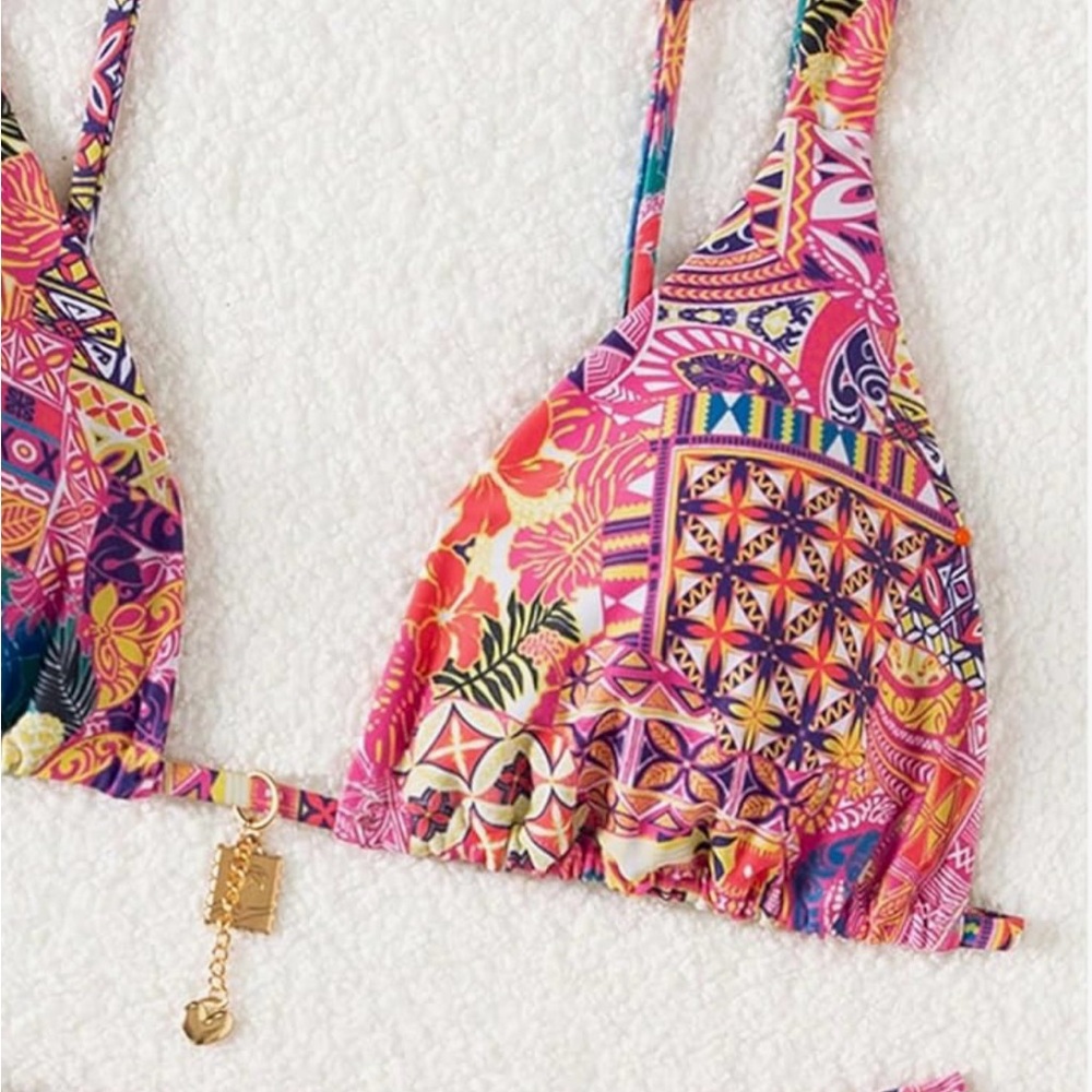 Colorful Patterned Bikini - Picture 3 of 5